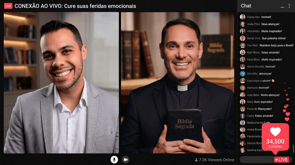 10 aulas ao vivo com Pe. Fábio Marinho
